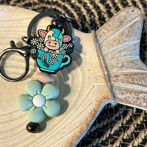 Cow Keychain